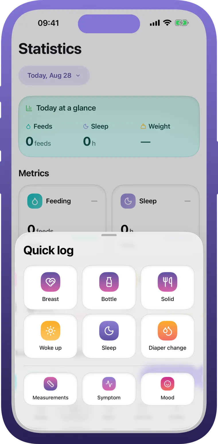 Quick logging in Buno Baby